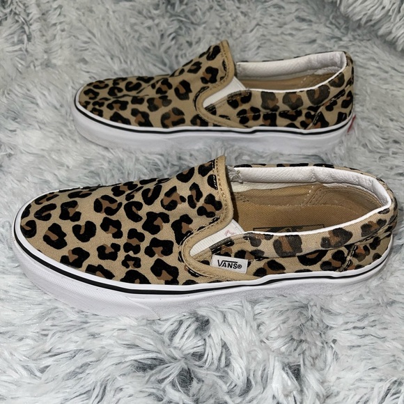 🛑🛑SOLD🛑🛑Vans Slip-On Skate Shoe - Leopard size Women’s 5.5 Men’s 4 GUC - Picture 6 of 14
